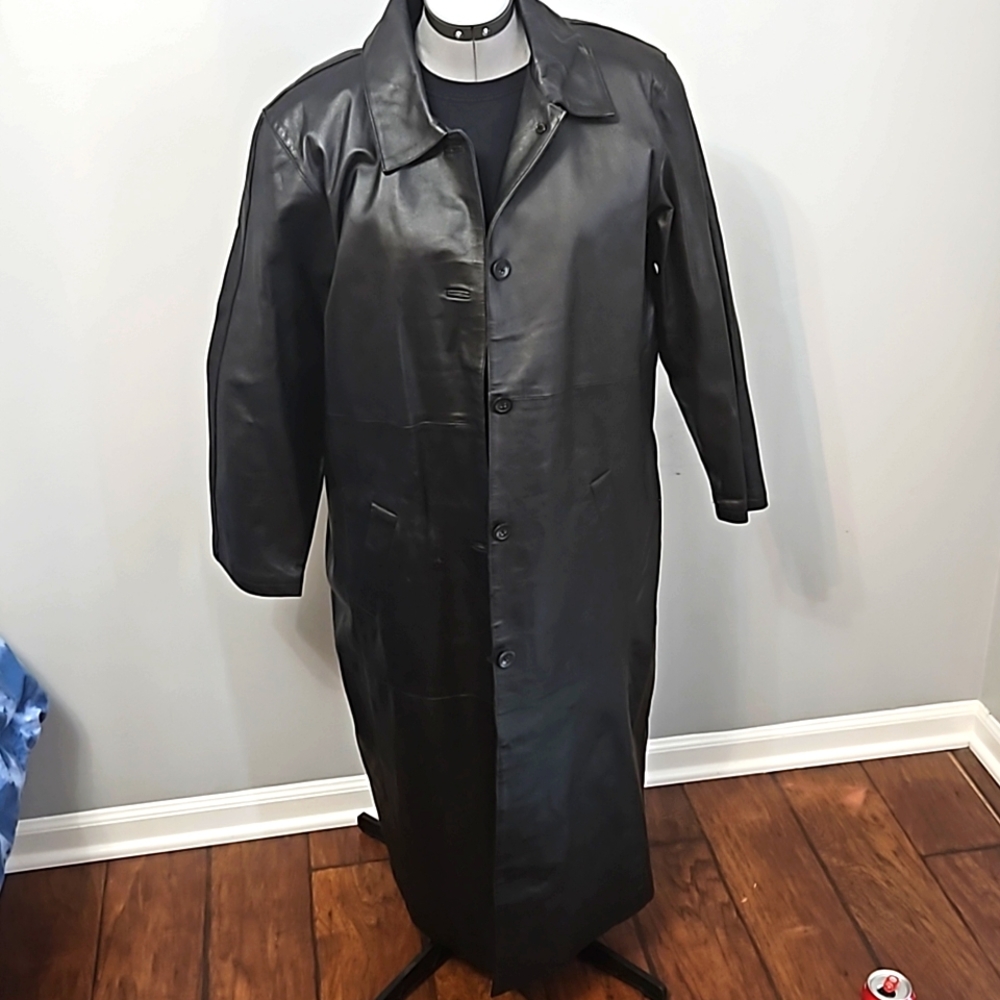 Leather Trench Coat